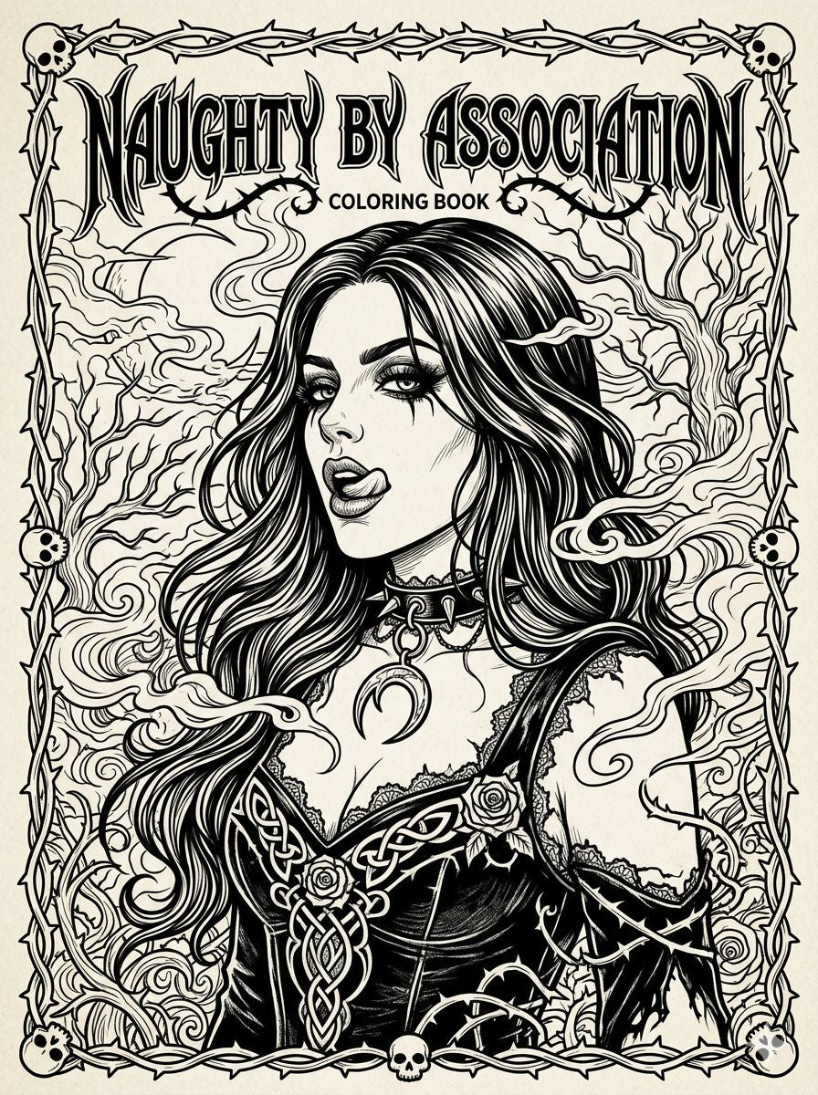 Naughty by Association The Official Adult Coloring Book